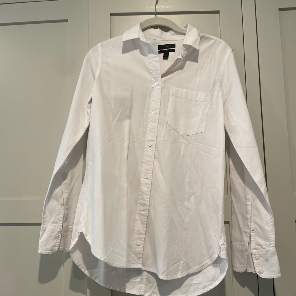 J. Crew White Button Down
